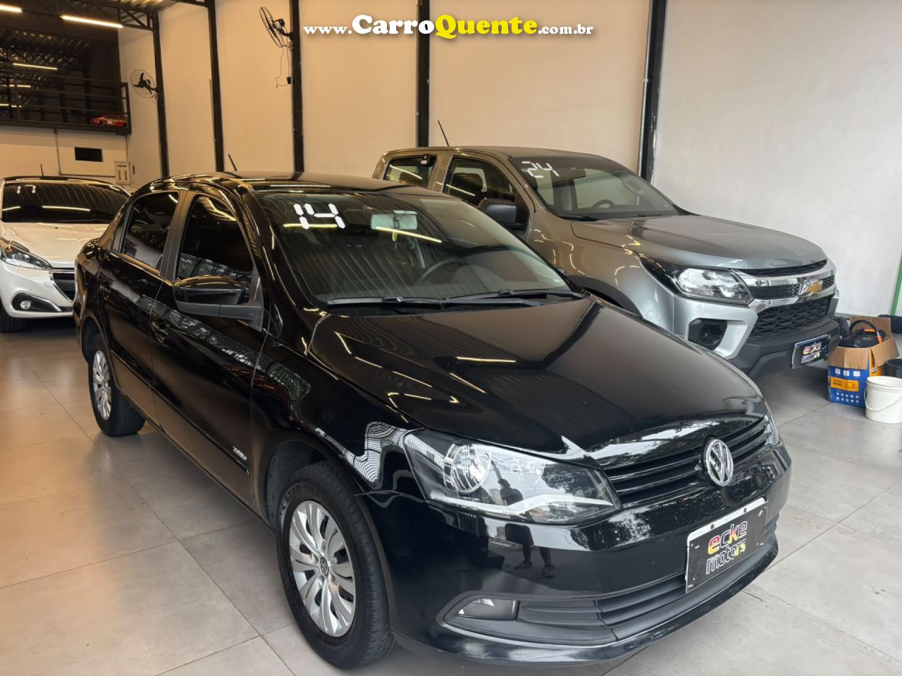 VOLKSWAGEN   VOYAGE TREND 1.6 MI TOTAL FLEX 8V 4P   PRETO 2014 1.6 FLEX - Loja