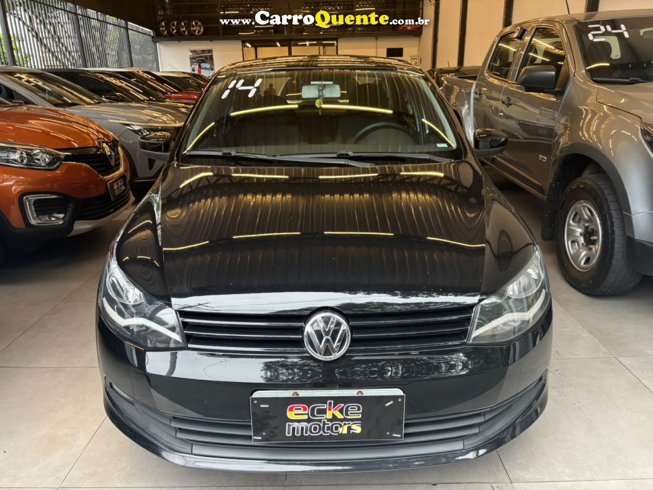 VOLKSWAGEN   VOYAGE TREND 1.6 MI TOTAL FLEX 8V 4P   PRETO 2014 1.6 FLEX - Loja
