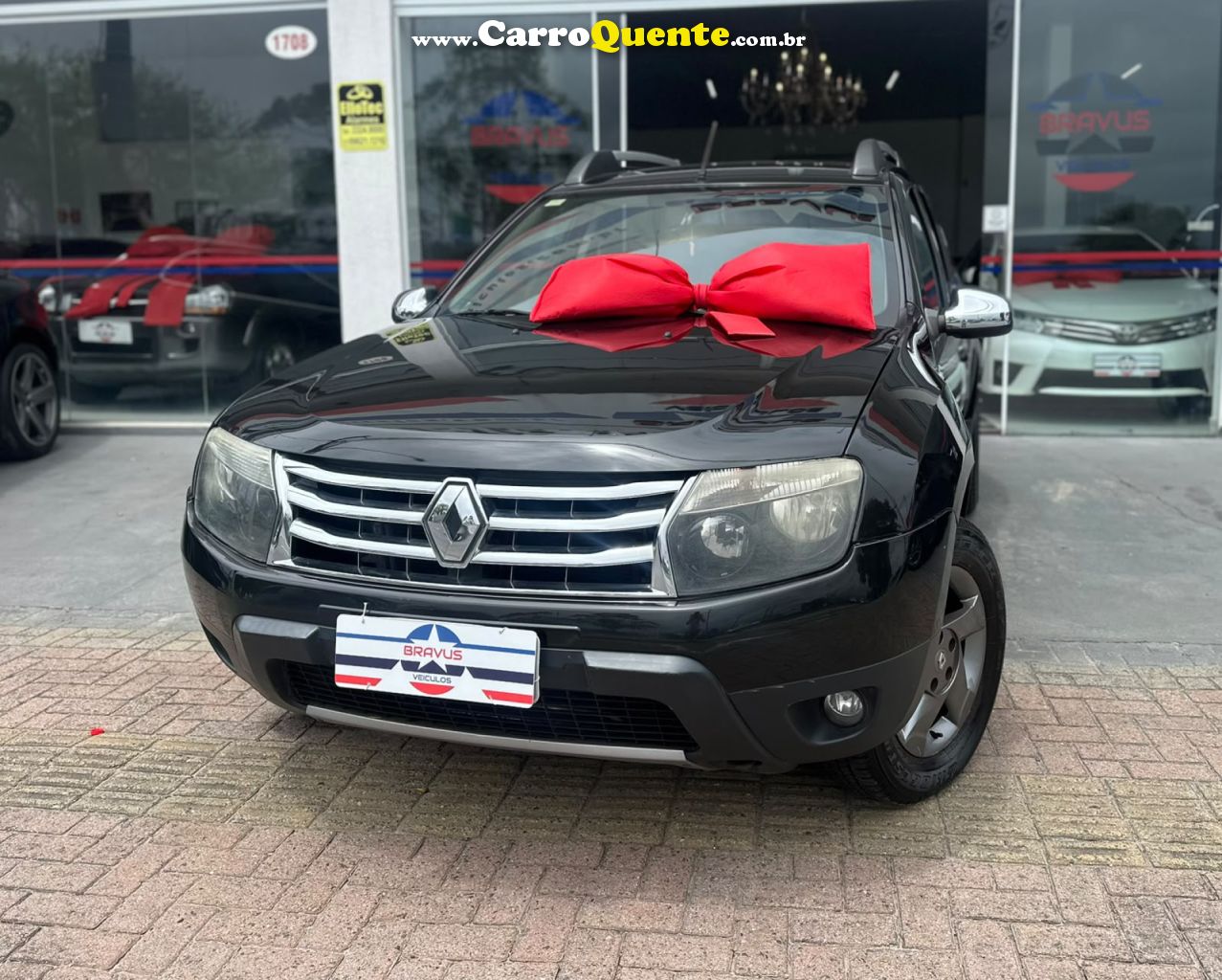 RENAULT   DUSTER DYNAMIQUE 4X4 2.0 HI-FLEX 16V MEC   PRETO 2013 2.0 FLEX - Loja