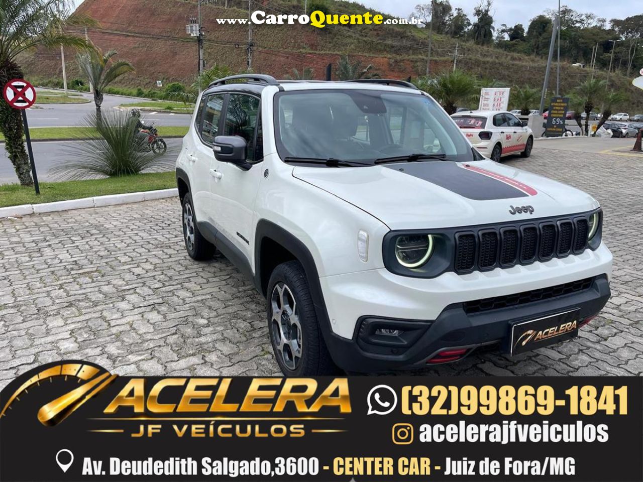 JEEP   RENEGADE TRAILHAWK T270 1.3 TB FLEX AUT.   BRANCO 2024 1.3 FLEX - Loja