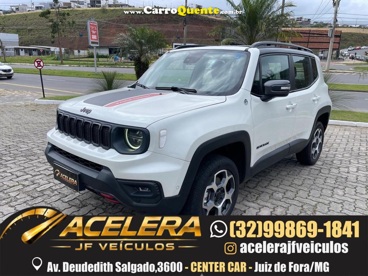 JEEP   RENEGADE TRAILHAWK T270 1.3 TB FLEX AUT.   BRANCO 2024 1.3 FLEX - Loja
