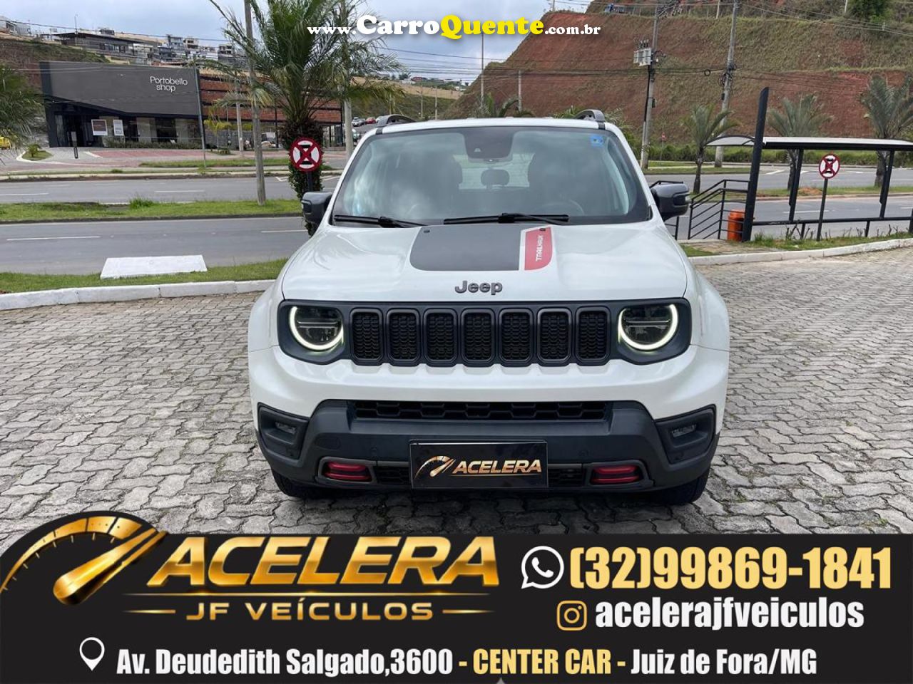 JEEP   RENEGADE TRAILHAWK T270 1.3 TB FLEX AUT.   BRANCO 2024 1.3 FLEX - Loja