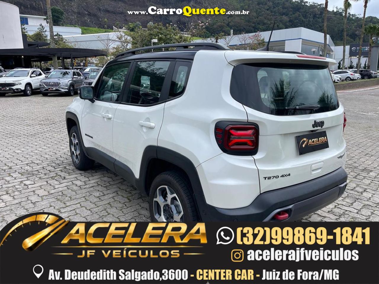 JEEP   RENEGADE TRAILHAWK T270 1.3 TB FLEX AUT.   BRANCO 2024 1.3 FLEX - Loja