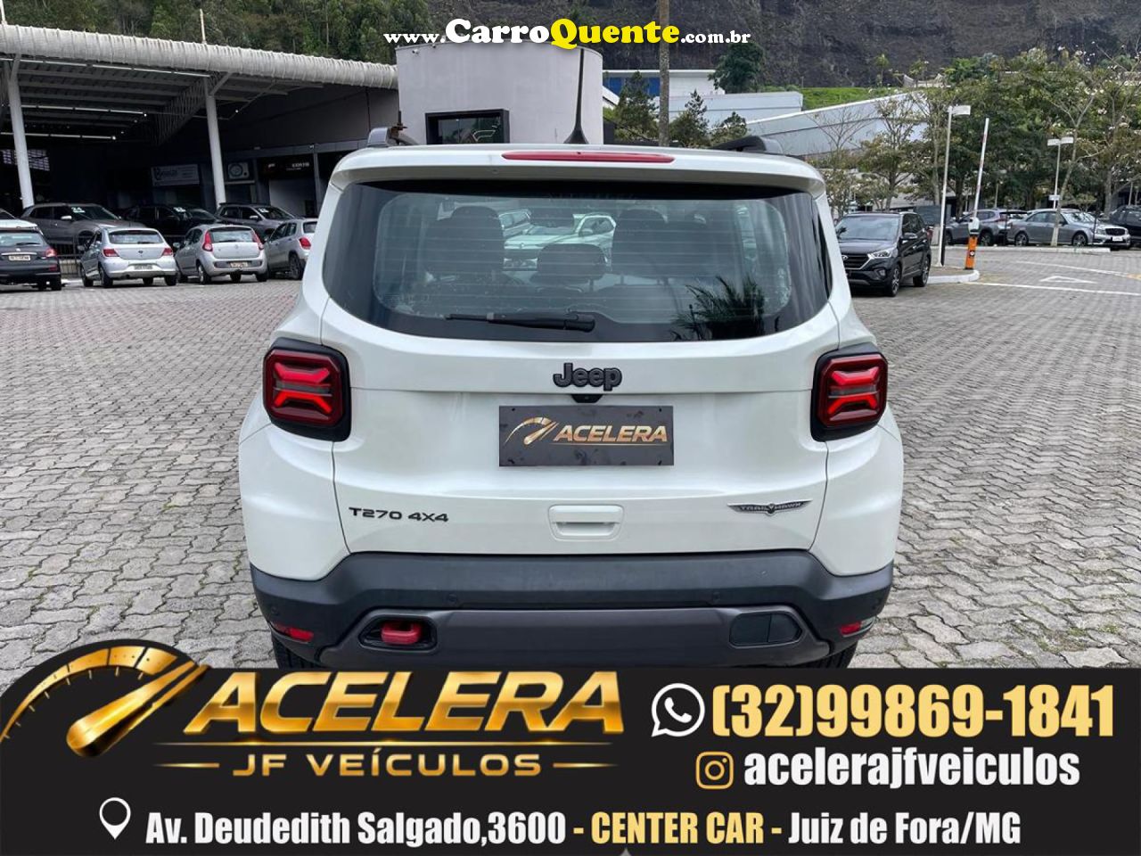 JEEP   RENEGADE TRAILHAWK T270 1.3 TB FLEX AUT.   BRANCO 2024 1.3 FLEX - Loja