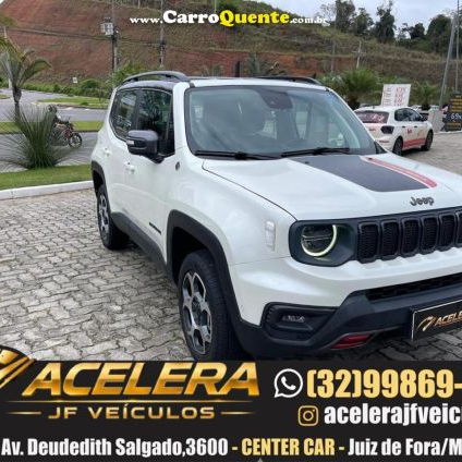JEEP   RENEGADE TRAILHAWK T270 1.3 TB FLEX AUT.   BRANCO 2024 1.3 FLEX