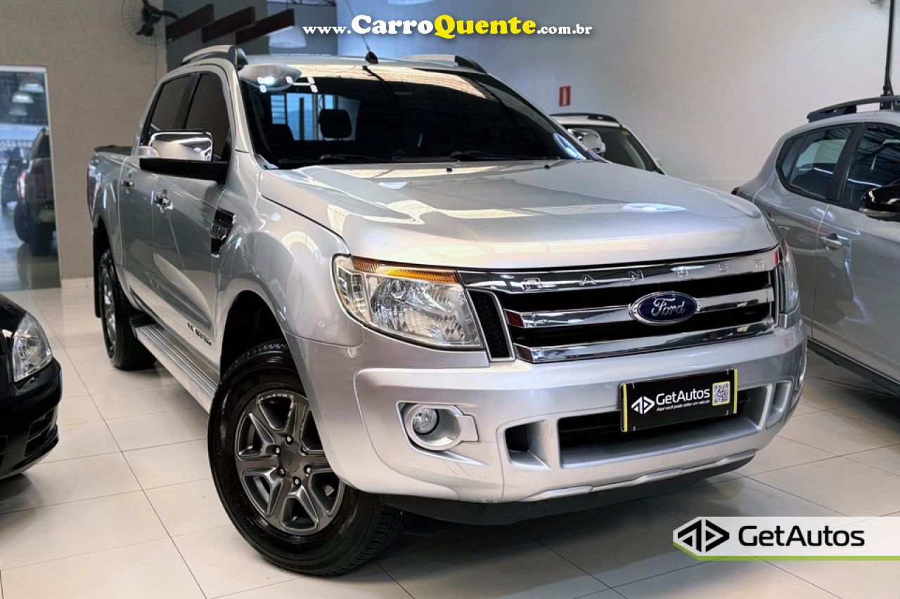 FORD   RANGER LIMITED 3.2 20V 4X4 CD AUT. DIES.   PRATA 2014 3.2 DIESEL - Loja