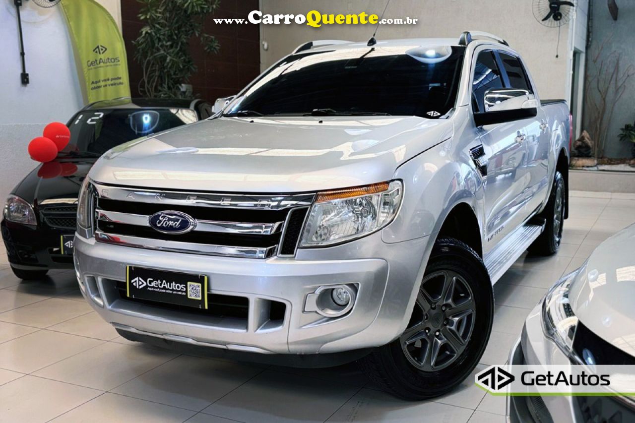 FORD   RANGER LIMITED 3.2 20V 4X4 CD AUT. DIES.   PRATA 2014 3.2 DIESEL - Loja