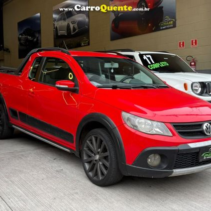 VOLKSWAGEN   SAVEIRO CROSS 1.6 MI TOTAL FLEX 8V CE   VERMELHO 2012 1.6 FLEX