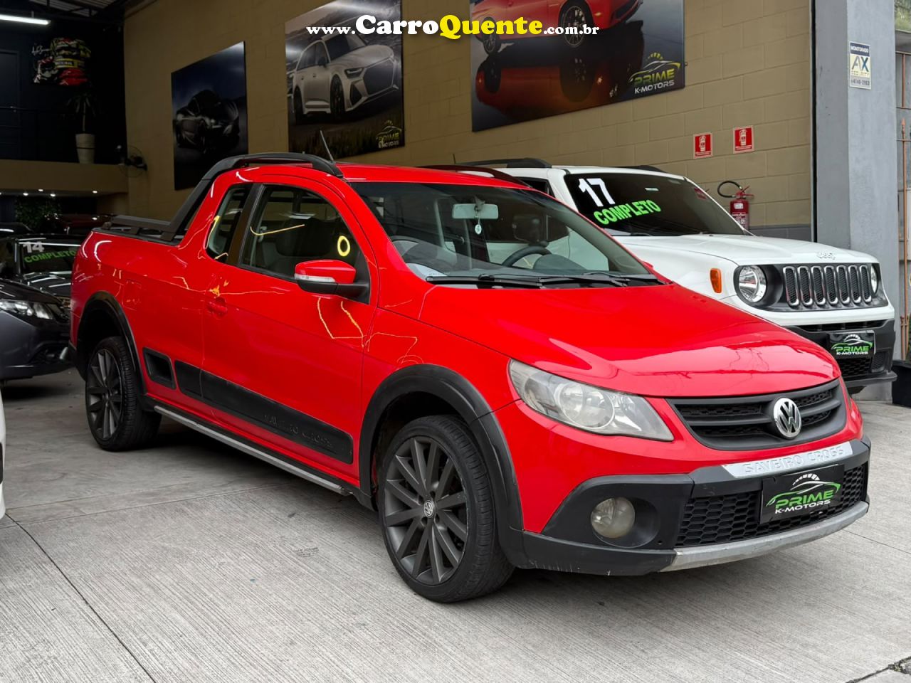 VOLKSWAGEN   SAVEIRO CROSS 1.6 MI TOTAL FLEX 8V CE   VERMELHO 2012 1.6 FLEX - Loja