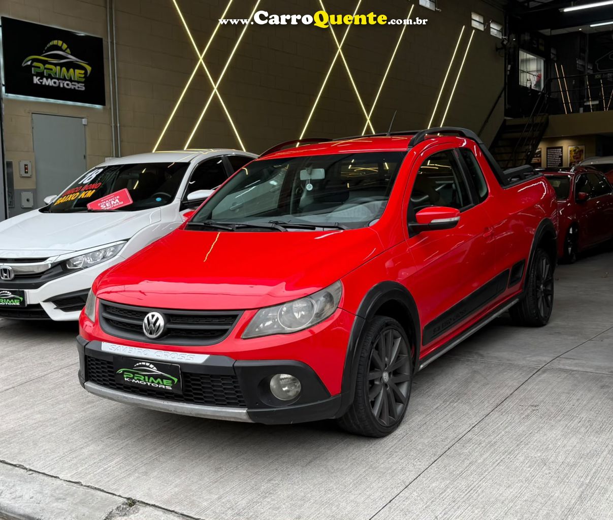 VOLKSWAGEN   SAVEIRO CROSS 1.6 MI TOTAL FLEX 8V CE   VERMELHO 2012 1.6 FLEX - Loja