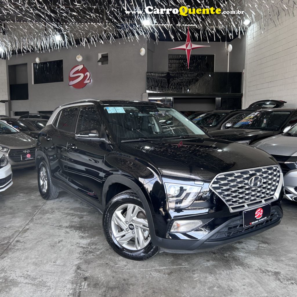 HYUNDAI   CRETA COMFORT 1.0 TB 12V FLEX AUT.   PRETO 2024 1.0 FLEX - Loja