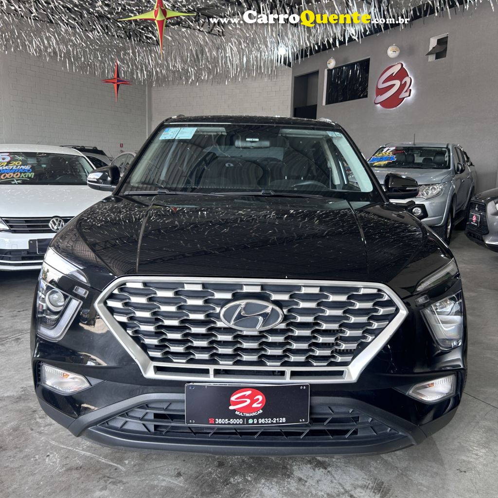 HYUNDAI   CRETA COMFORT 1.0 TB 12V FLEX AUT.   PRETO 2024 1.0 FLEX - Loja