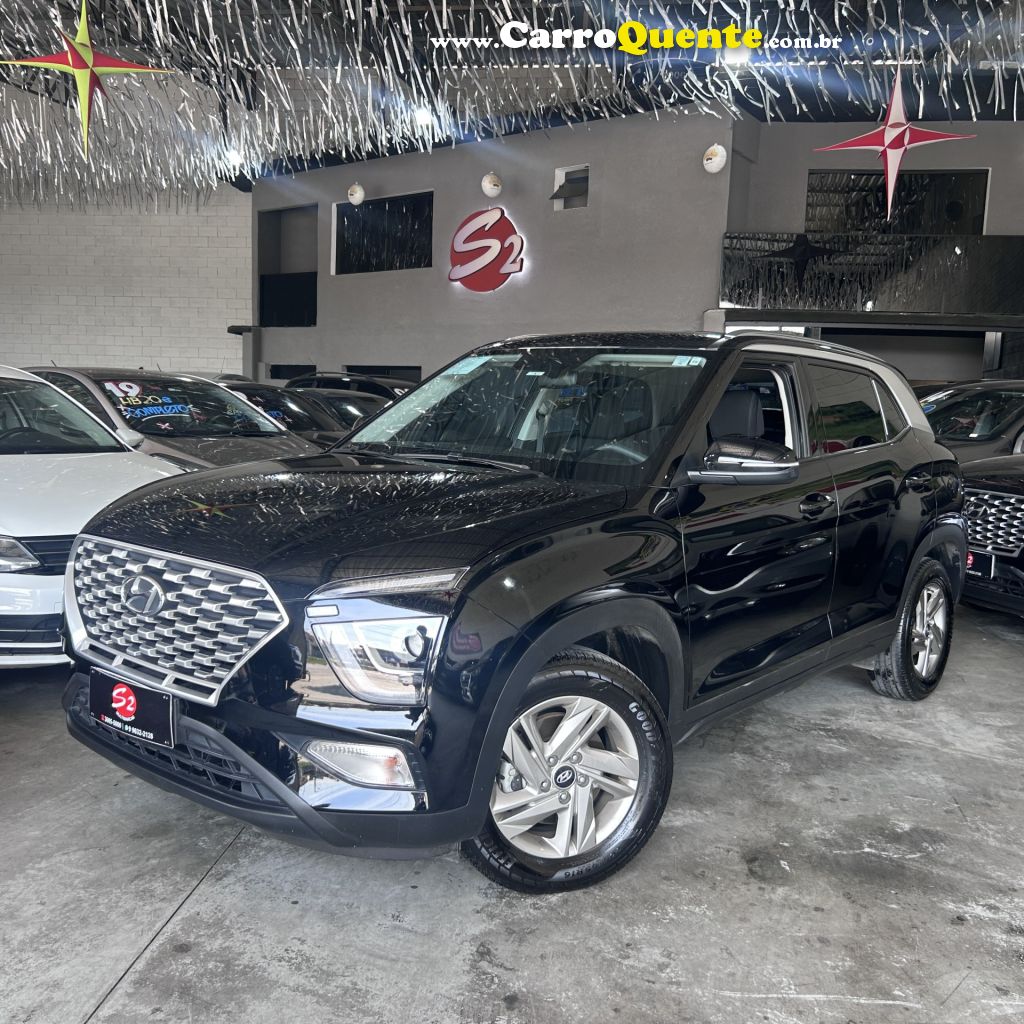HYUNDAI   CRETA COMFORT 1.0 TB 12V FLEX AUT.   PRETO 2024 1.0 FLEX - Loja