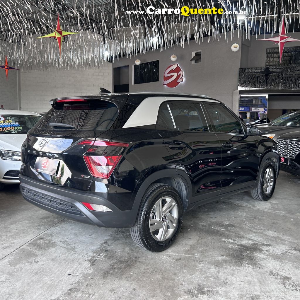 HYUNDAI   CRETA COMFORT 1.0 TB 12V FLEX AUT.   PRETO 2024 1.0 FLEX - Loja