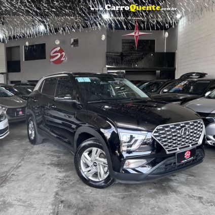 HYUNDAI   CRETA COMFORT 1.0 TB 12V FLEX AUT.   PRETO 2024 1.0 FLEX