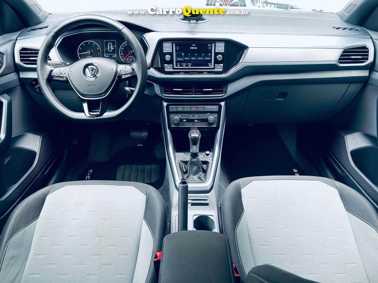 VOLKSWAGEN   T-CROSS COMFORTLINE 1.0 TSI FLEX 5P AUT.   BRANCO 2020 1.0 FLEX - Loja