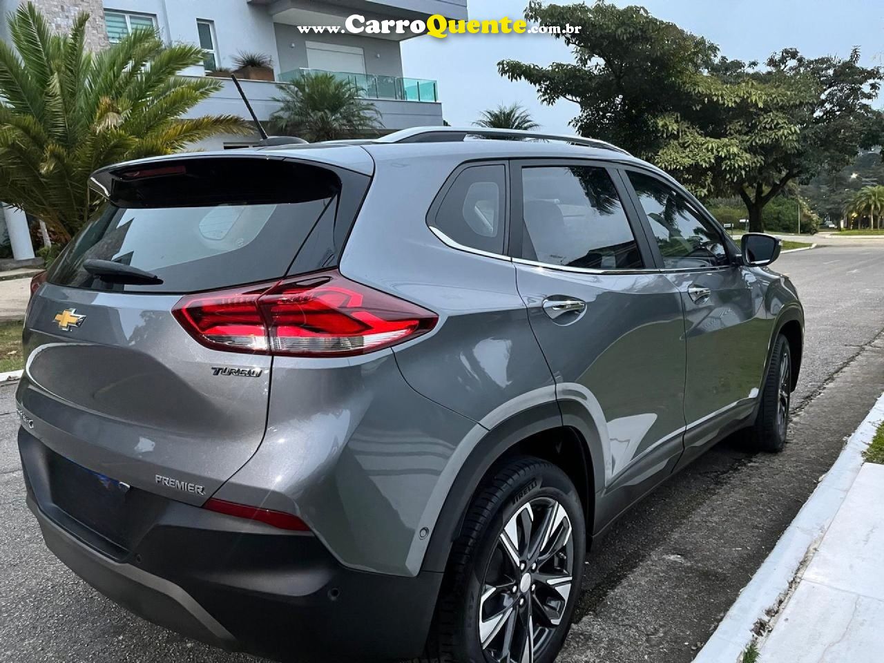 CHEVROLET   TRACKER PREMIER 1.2 TURBO 12V FLEX AUT.   CINZA 2023 1.2 FLEX - Loja