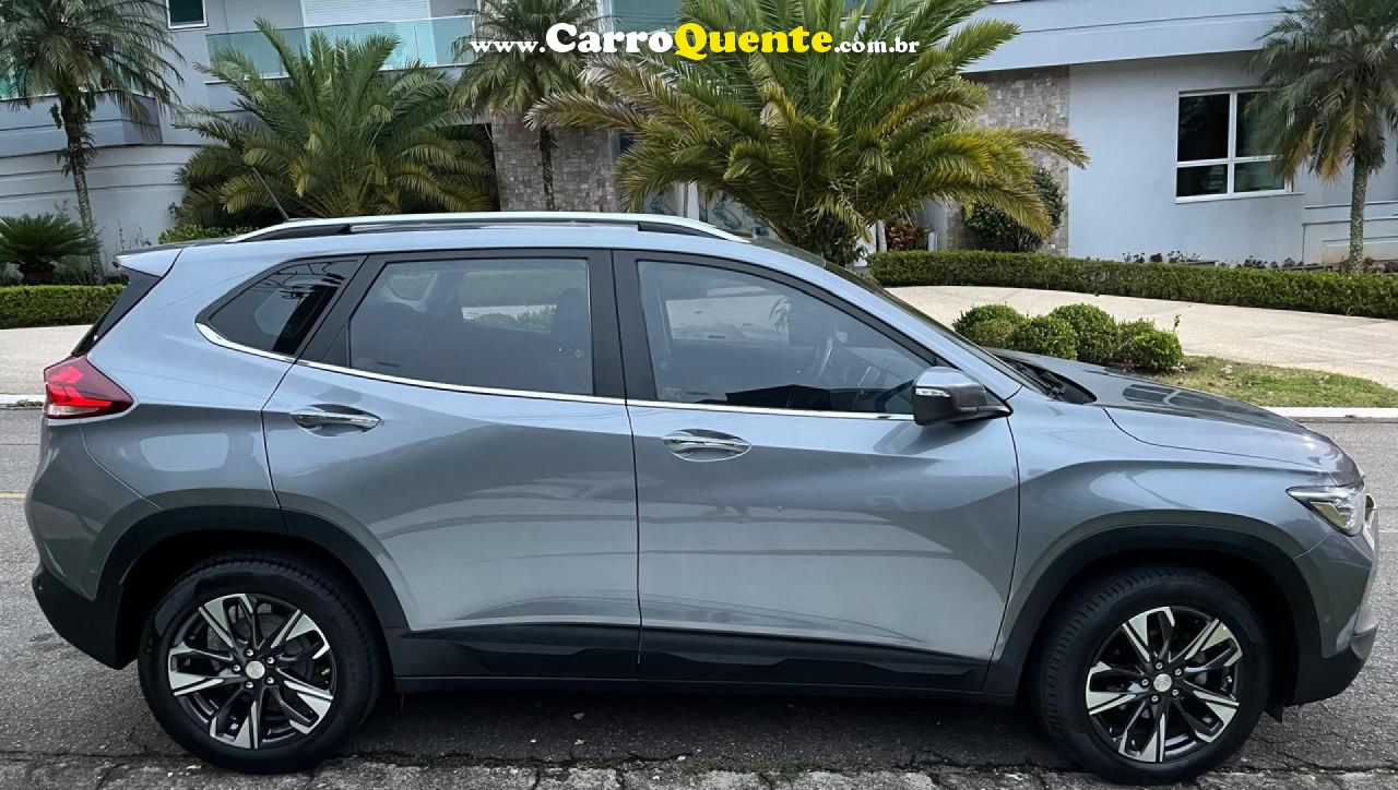 CHEVROLET   TRACKER PREMIER 1.2 TURBO 12V FLEX AUT.   CINZA 2023 1.2 FLEX - Loja