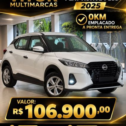 NISSAN   KICKS ACTIVE 1.6 16V FLEX AUT.   BRANCO 2025 1.6 FLEX