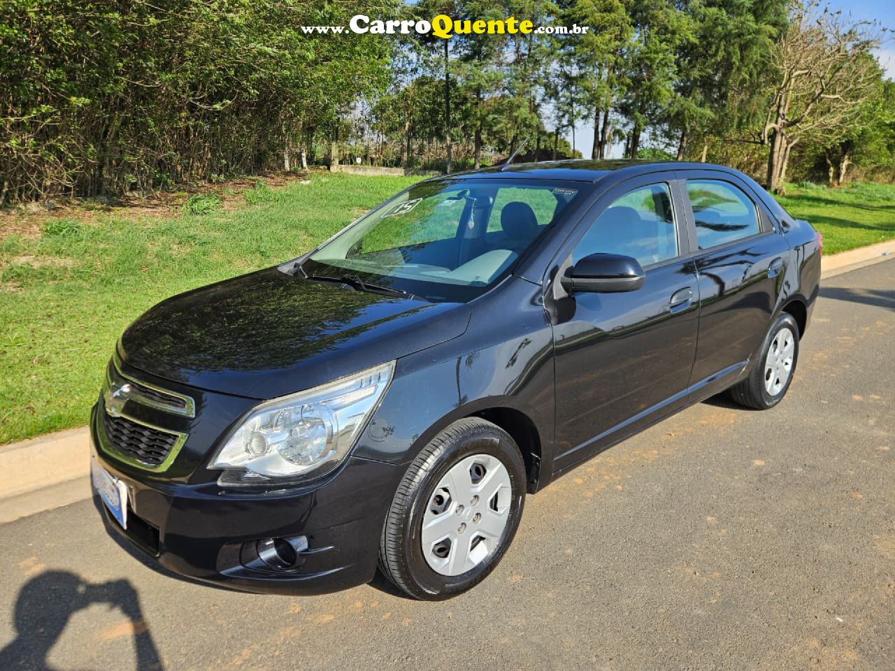 CHEVROLET   COBALT LT 1.4 8V FLEXPOWERECONOFLEX 4P   PRETO 2015 1.4 FLEX - Loja