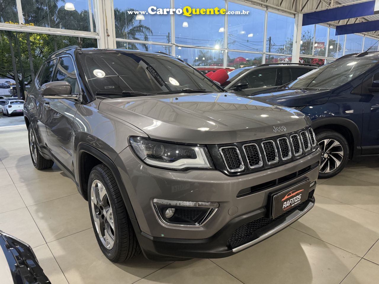 JEEP   COMPASS LIMITED 2.0 4X2 FLEX 16V AUT.   CINZA 2018 2.0 FLEX - Loja