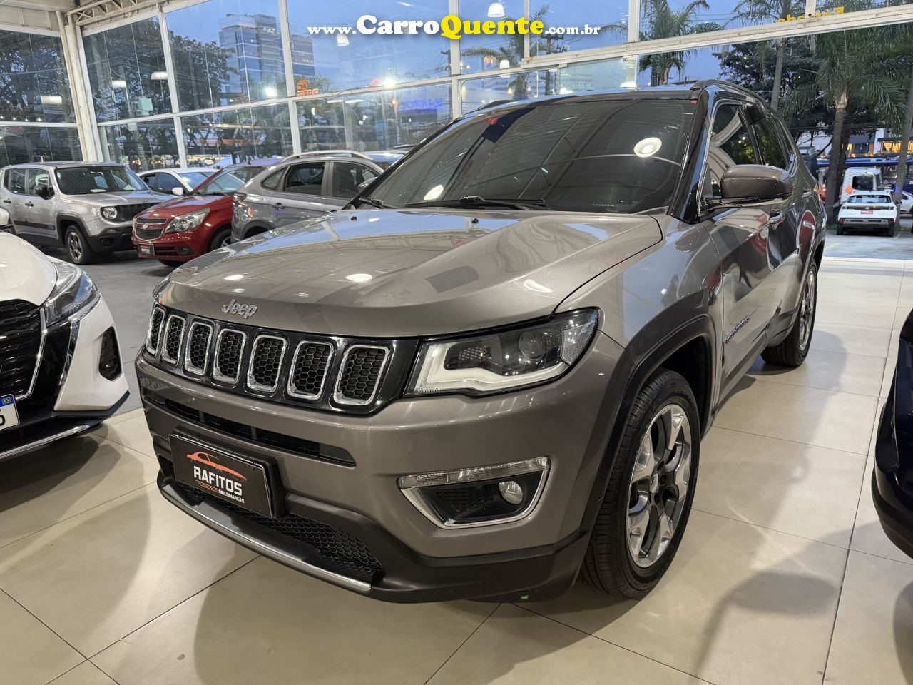 JEEP   COMPASS LIMITED 2.0 4X2 FLEX 16V AUT.   CINZA 2018 2.0 FLEX - Loja