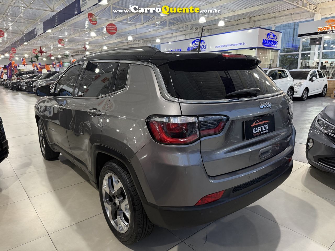 JEEP   COMPASS LIMITED 2.0 4X2 FLEX 16V AUT.   CINZA 2018 2.0 FLEX - Loja