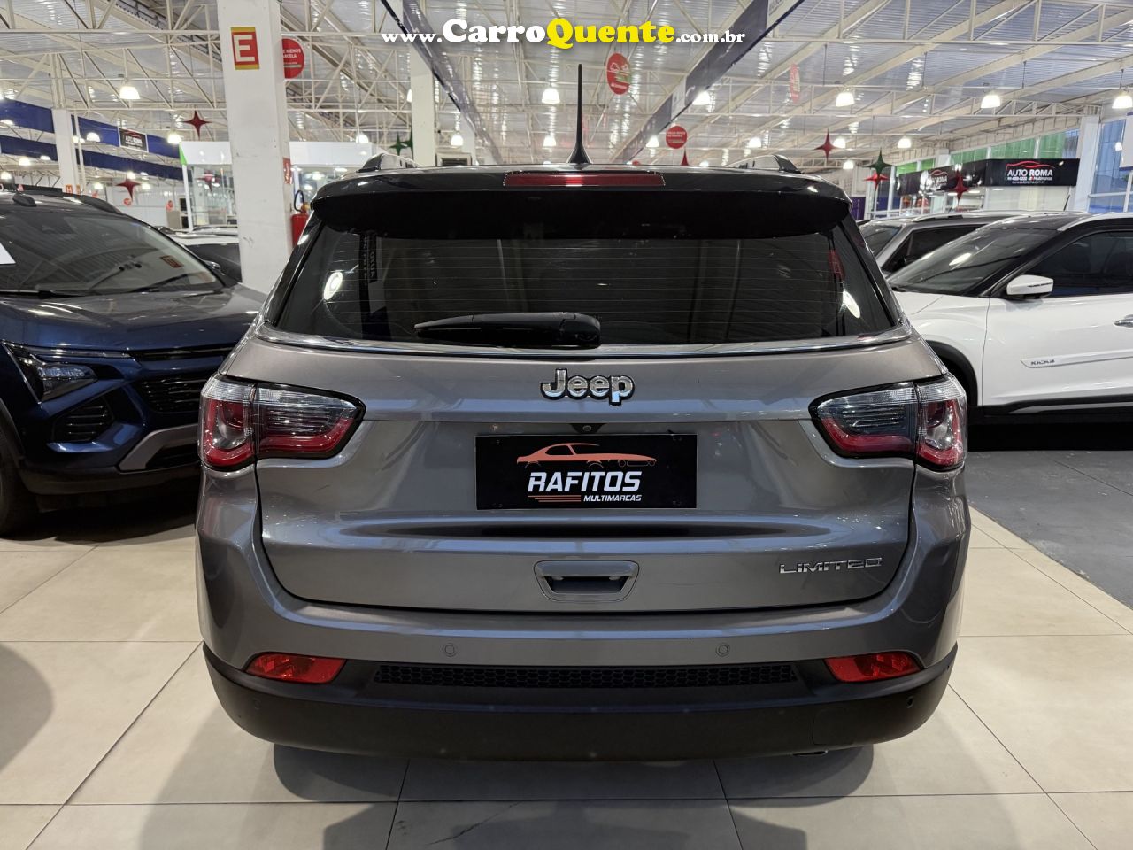 JEEP   COMPASS LIMITED 2.0 4X2 FLEX 16V AUT.   CINZA 2018 2.0 FLEX - Loja