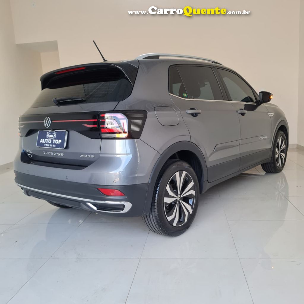 VOLKSWAGEN   T-CROSS HIG. 250 TSI 1.4 FLEX 16V 5P AUT   CINZA 2023 1.4 FLEX - Loja