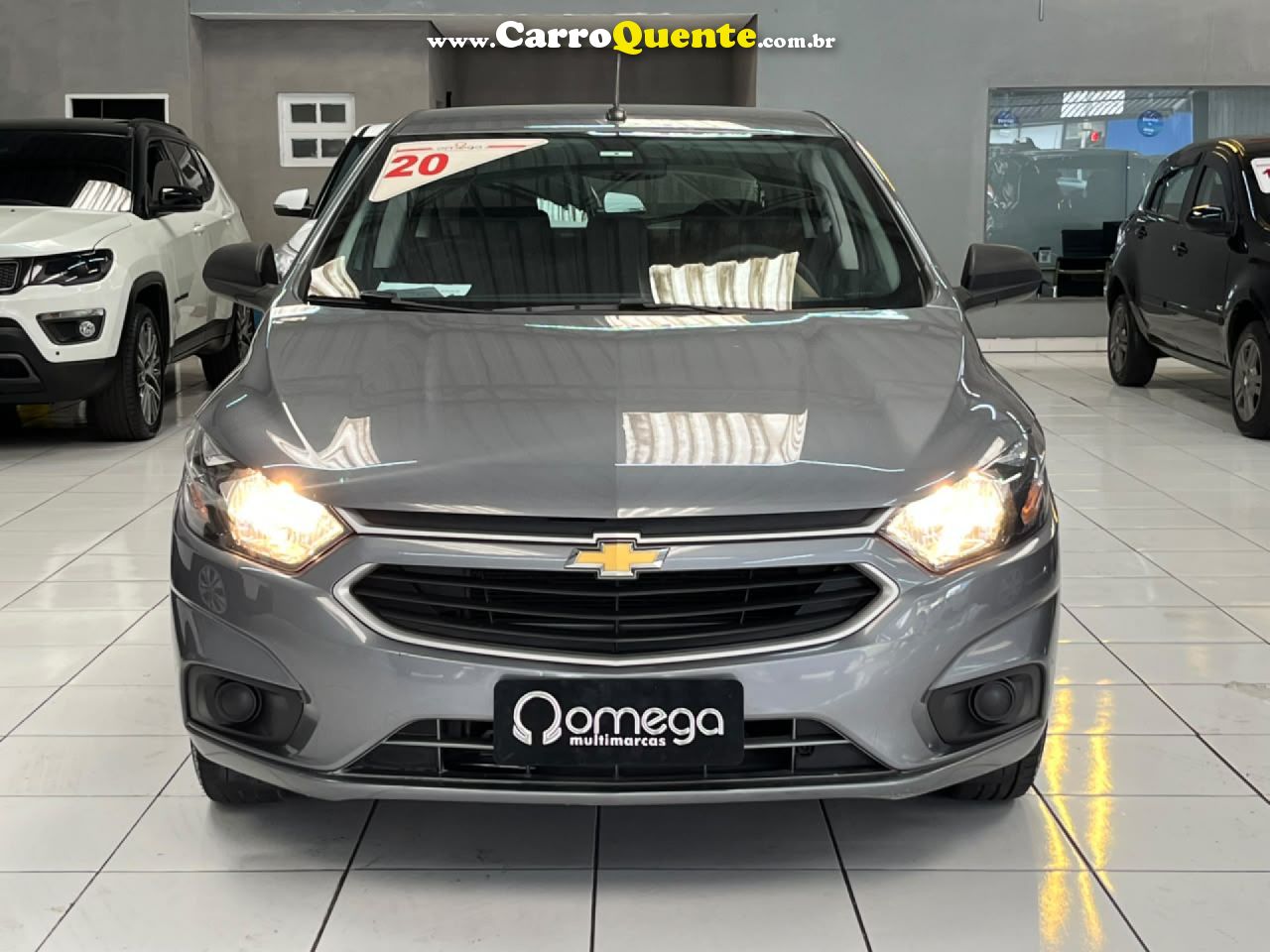 CHEVROLET   ONIX HATCH JOY 1.0 8V FLEX 5P MEC.   CINZA 2020 1.0 FLEX - Loja