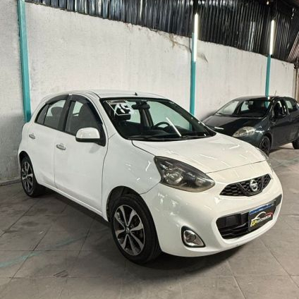 NISSAN   MARCH SL 1.6 16V FLEX FUEL 5P   BRANCO 2015 1.6 FLEX