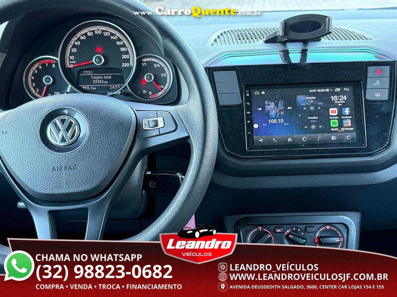 VOLKSWAGEN   UP! 1.0 TOTAL FLEX 12V 5P   BRANCO 2020 1.0 FLEX - Loja