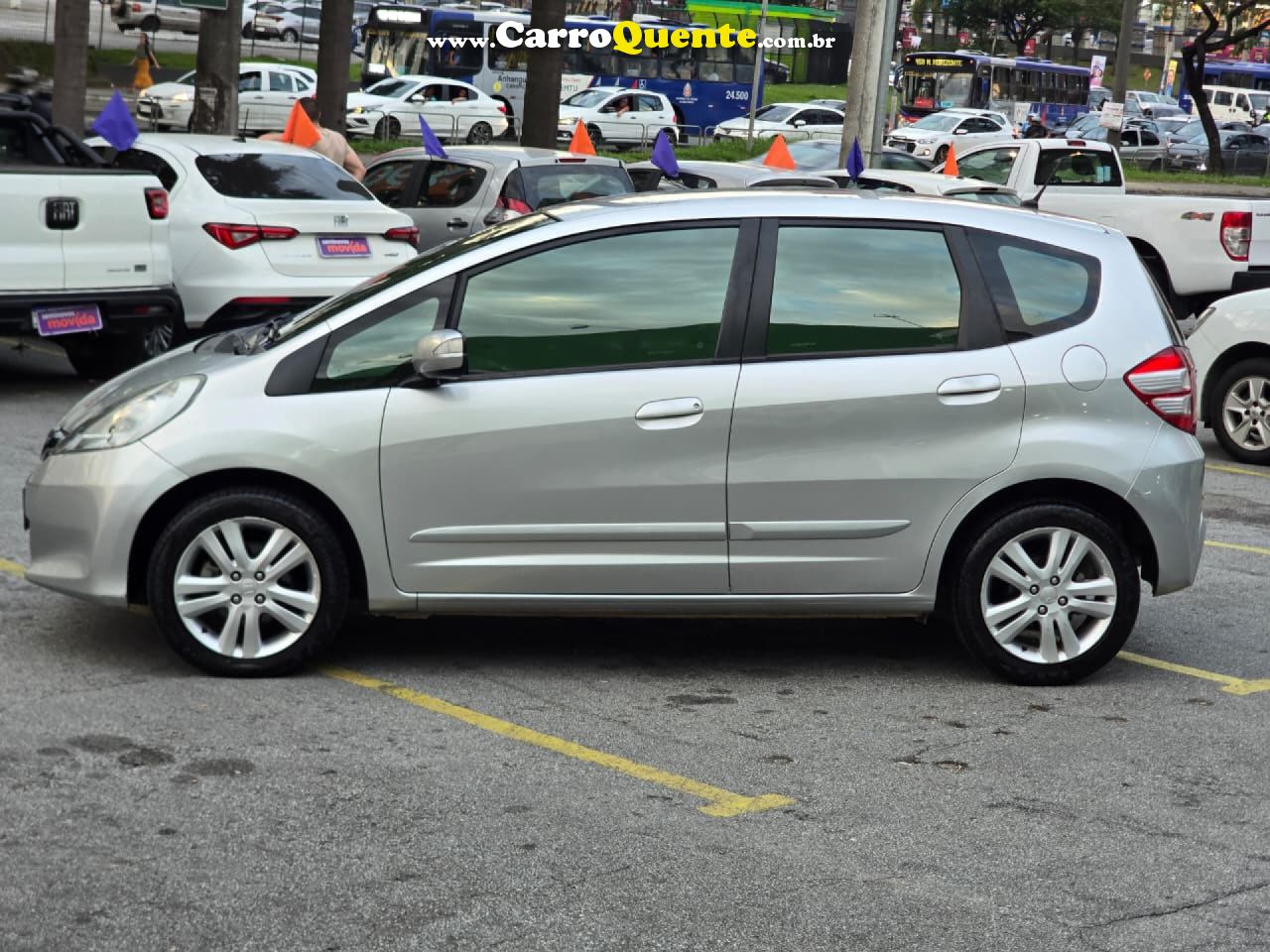 HONDA   FIT EXSEX 1.5 FLEXFLEXONE 16V 5P AUT.   PRATA 2013 1.5 GASOLINA - Loja