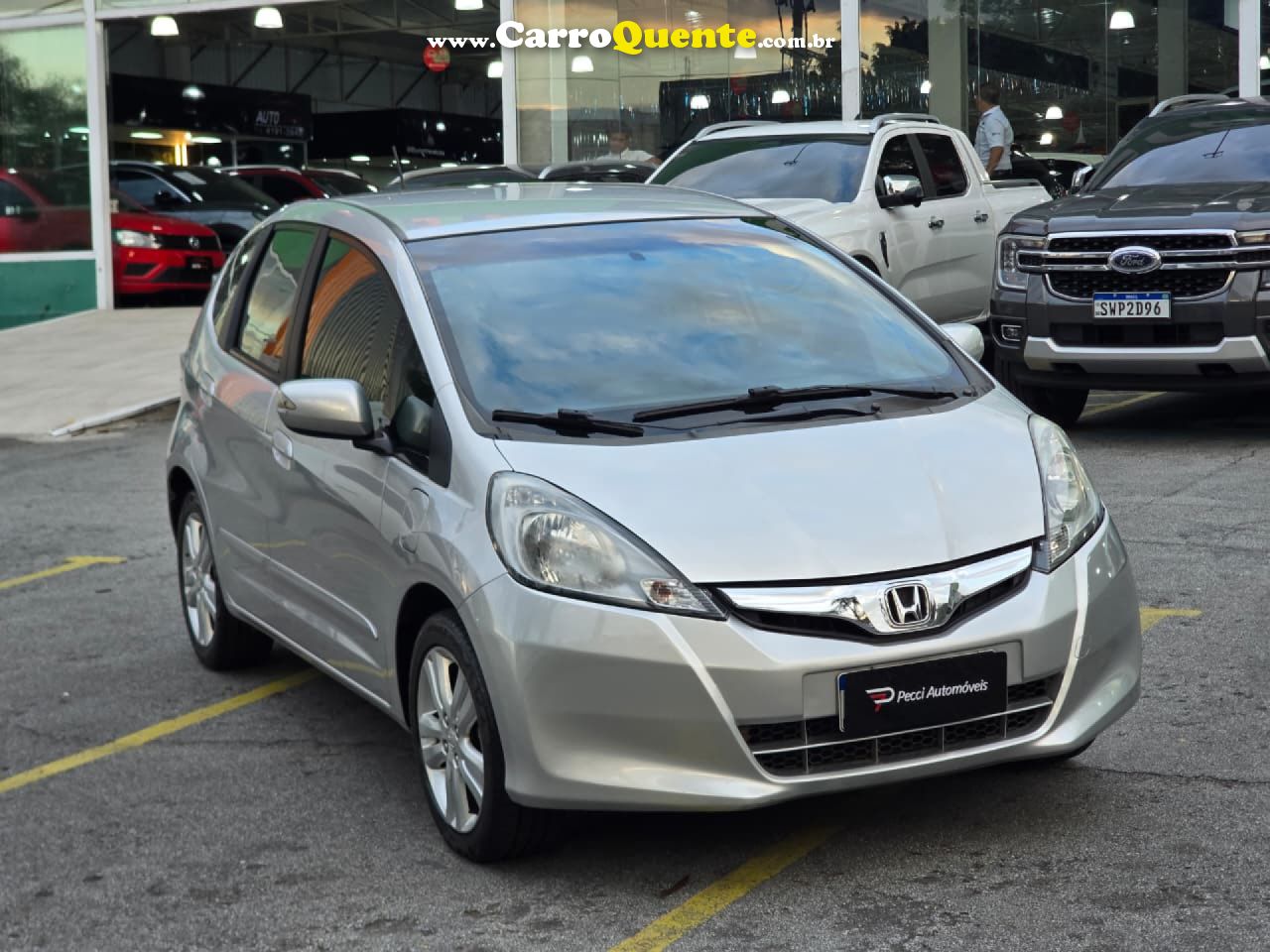 HONDA   FIT EXSEX 1.5 FLEXFLEXONE 16V 5P AUT.   PRATA 2013 1.5 GASOLINA - Loja