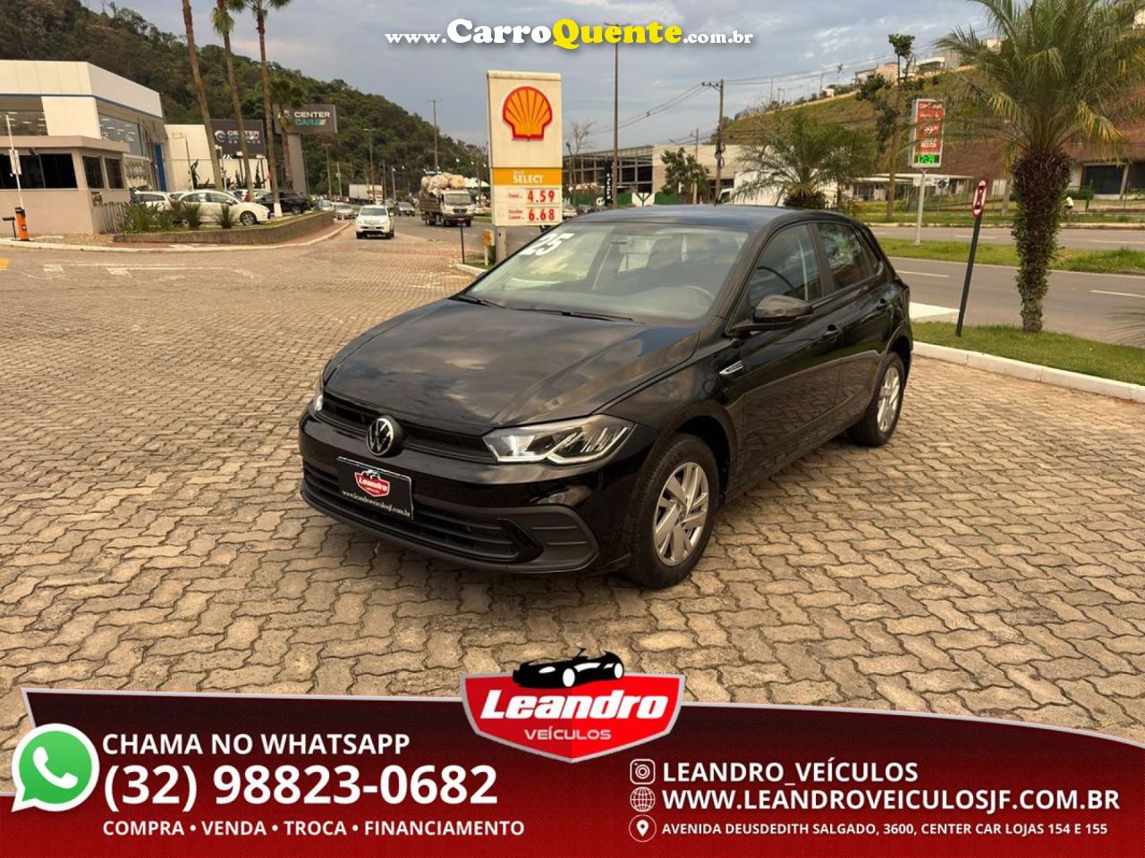VOLKSWAGEN   POLO COMFORT. 200 TSI 1.0 FLEX 12V AUT.   PRETO 2025 1.0 FLEX - Loja
