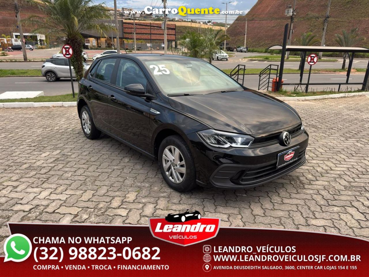 VOLKSWAGEN   POLO COMFORT. 200 TSI 1.0 FLEX 12V AUT.   PRETO 2025 1.0 FLEX - Loja