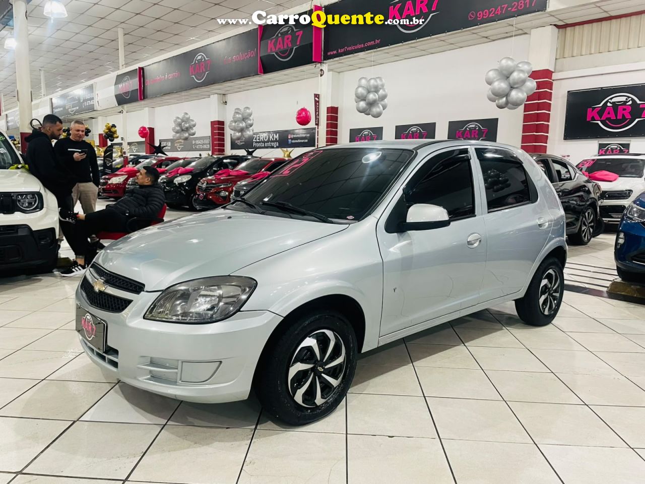 CHEVROLET   CELTA SPIRIT LT 1.0 MPFI 8V FLEXP. 5P   PRATA 2012 1.0 FLEX - Loja