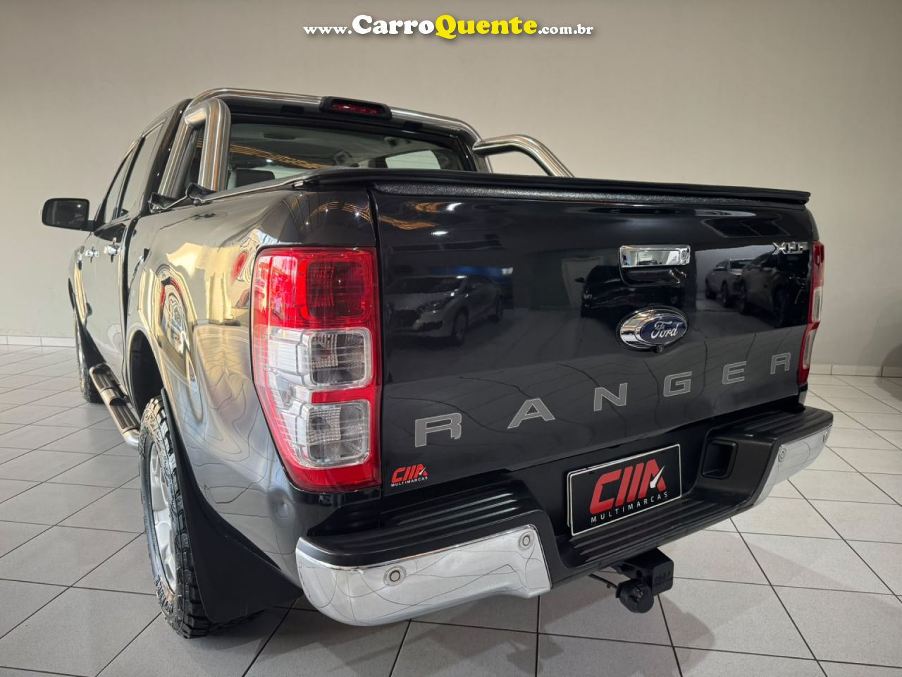 FORD   RANGER XLT 3.2 20V 4X4 CD DIESEL AUT.   PRETO 2017 3.2 DIESEL - Loja