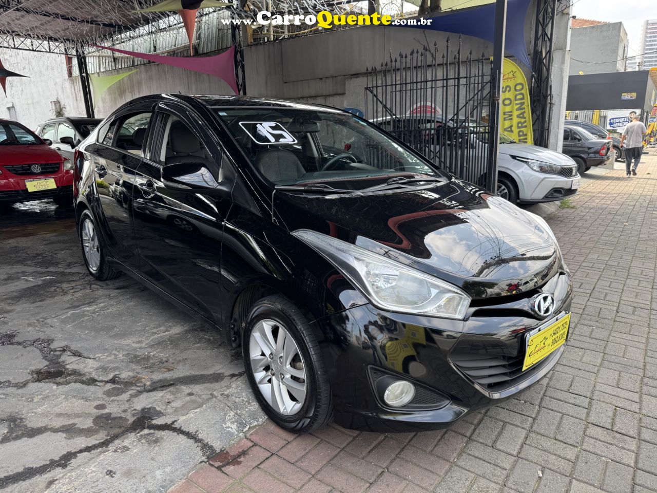 HYUNDAI   HB20S PREMIUM 1.6 FLEX 16V AUT. 4P   PRETO 2015 1.6 FLEX - Loja