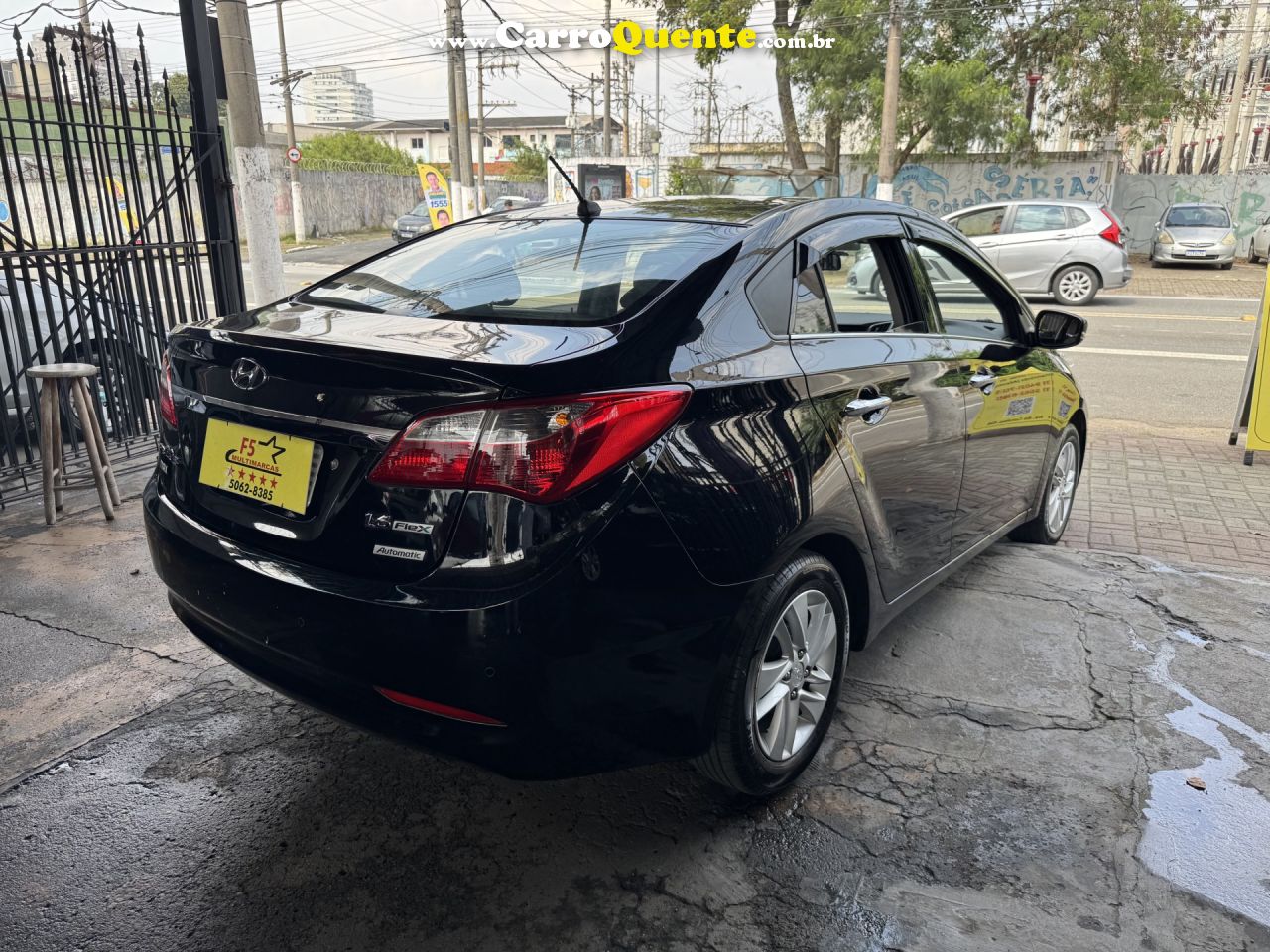 HYUNDAI   HB20S PREMIUM 1.6 FLEX 16V AUT. 4P   PRETO 2015 1.6 FLEX - Loja