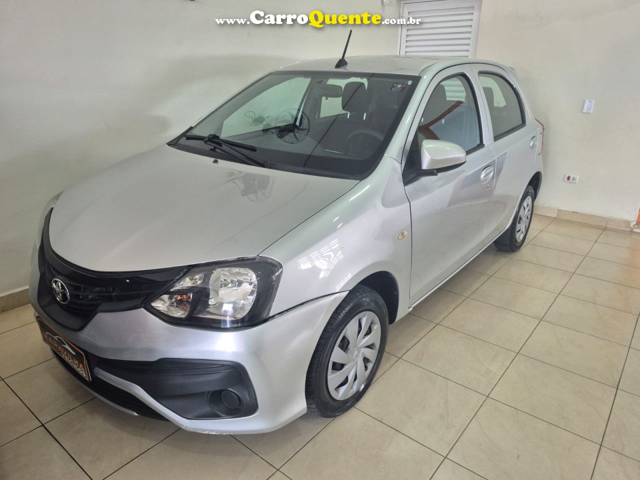 TOYOTA   ETIOS X 1.3 FLEX 16V 5P MEC.   PRATA 2020 1.3 FLEX - Loja