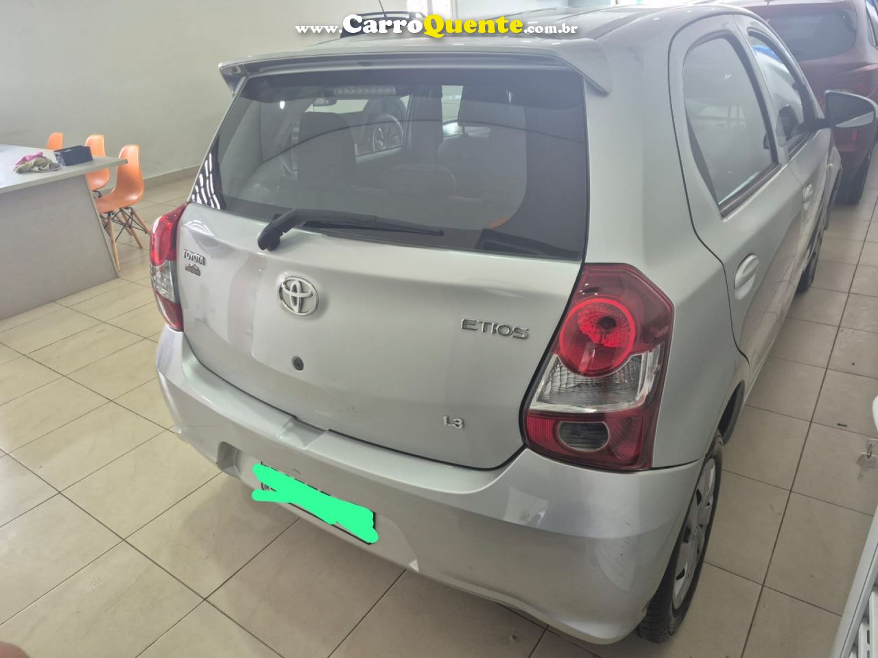TOYOTA   ETIOS X 1.3 FLEX 16V 5P MEC.   PRATA 2020 1.3 FLEX - Loja
