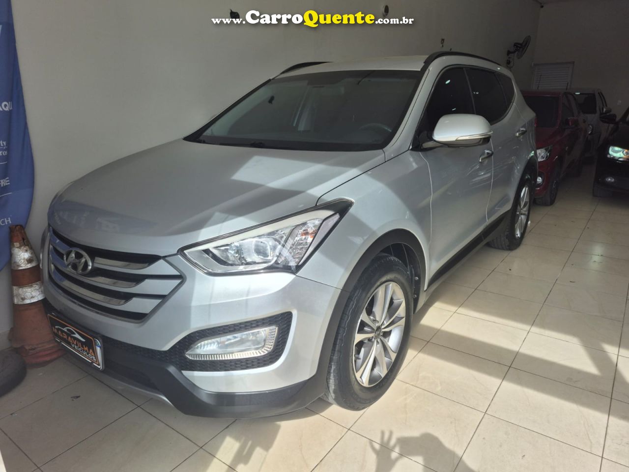 HYUNDAI   SANTA FEGLS 3.3 V6 4X4 TIPTRONIC   PRATA 2016 3.0 GASOLINA - Loja