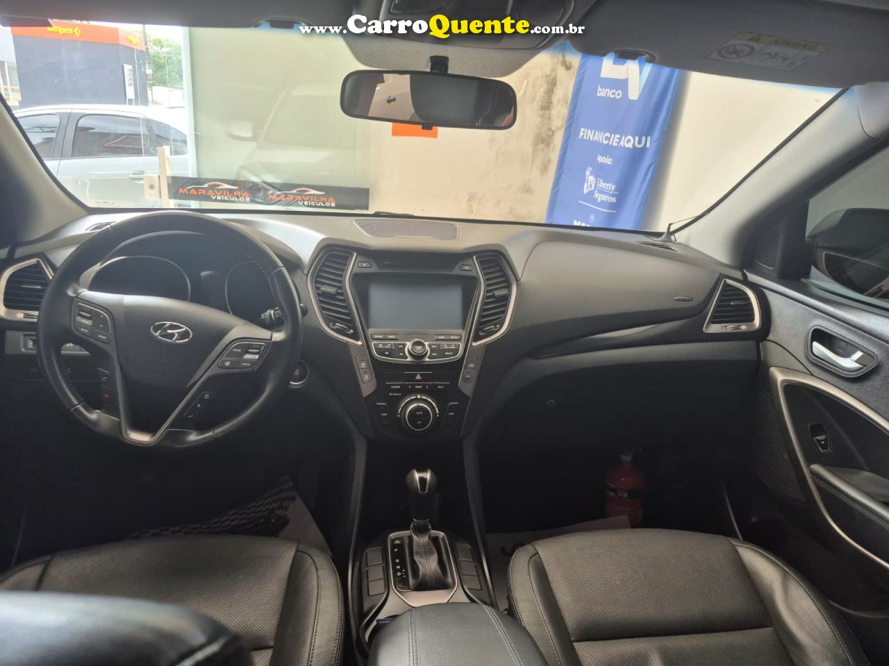 HYUNDAI   SANTA FEGLS 3.3 V6 4X4 TIPTRONIC   PRATA 2016 3.0 GASOLINA - Loja