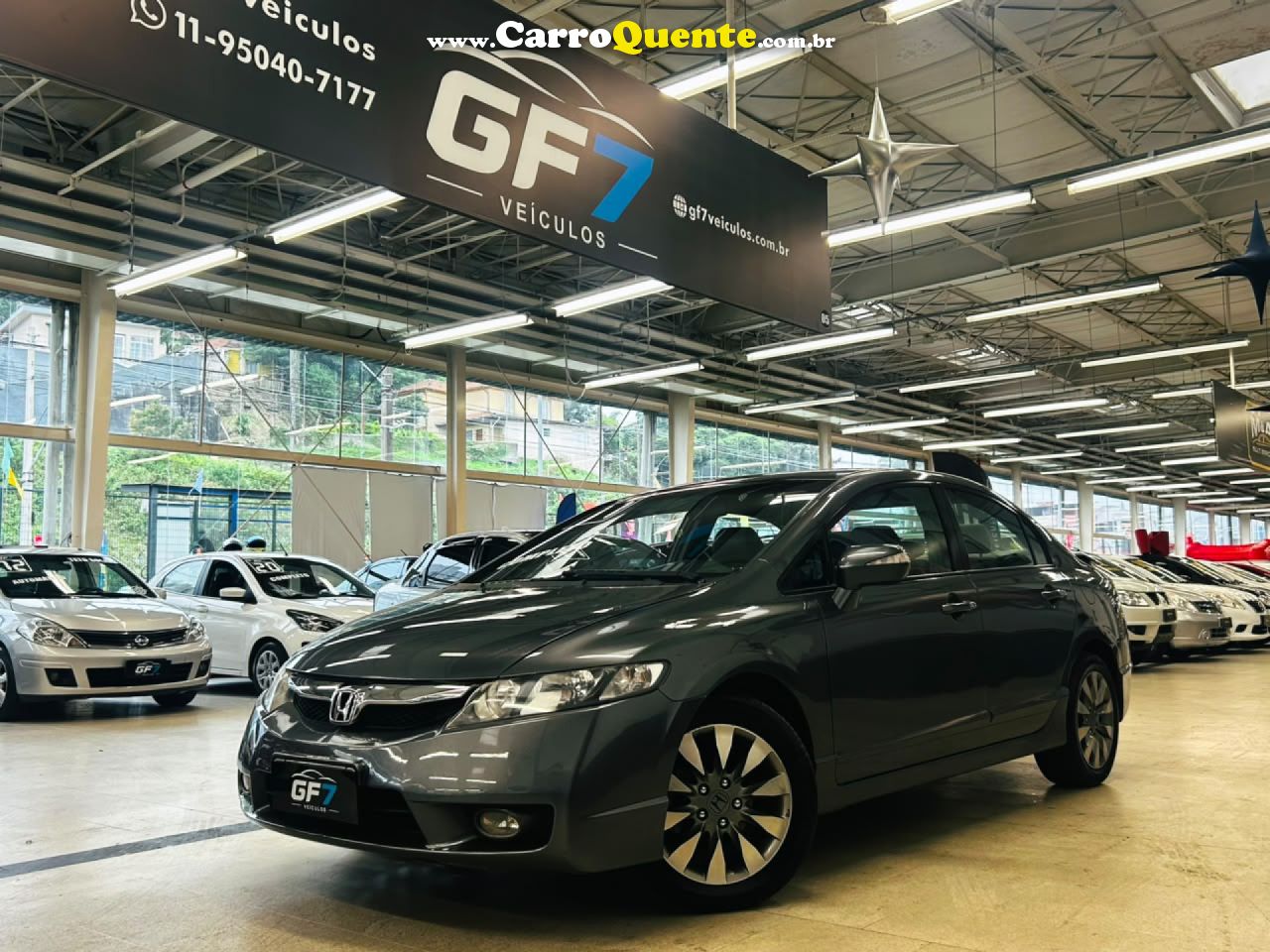 HONDA   CIVIC SEDAN LXS 1.81.8 FLEX 16V MEC. 4P   CINZA 2011 1.8 FLEX - Loja