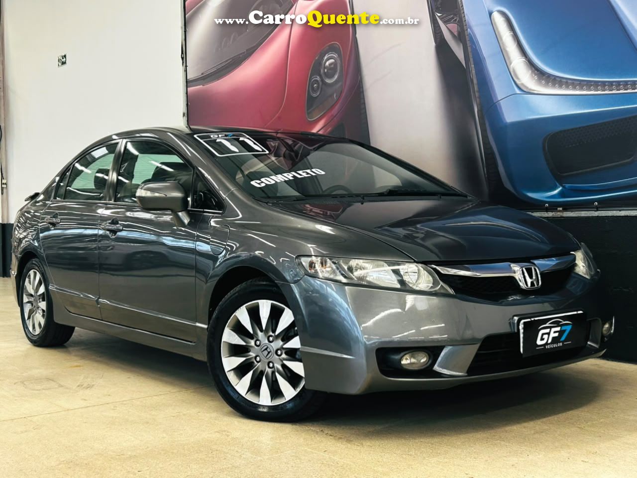 HONDA   CIVIC SEDAN LXS 1.81.8 FLEX 16V MEC. 4P   CINZA 2011 1.8 FLEX - Loja