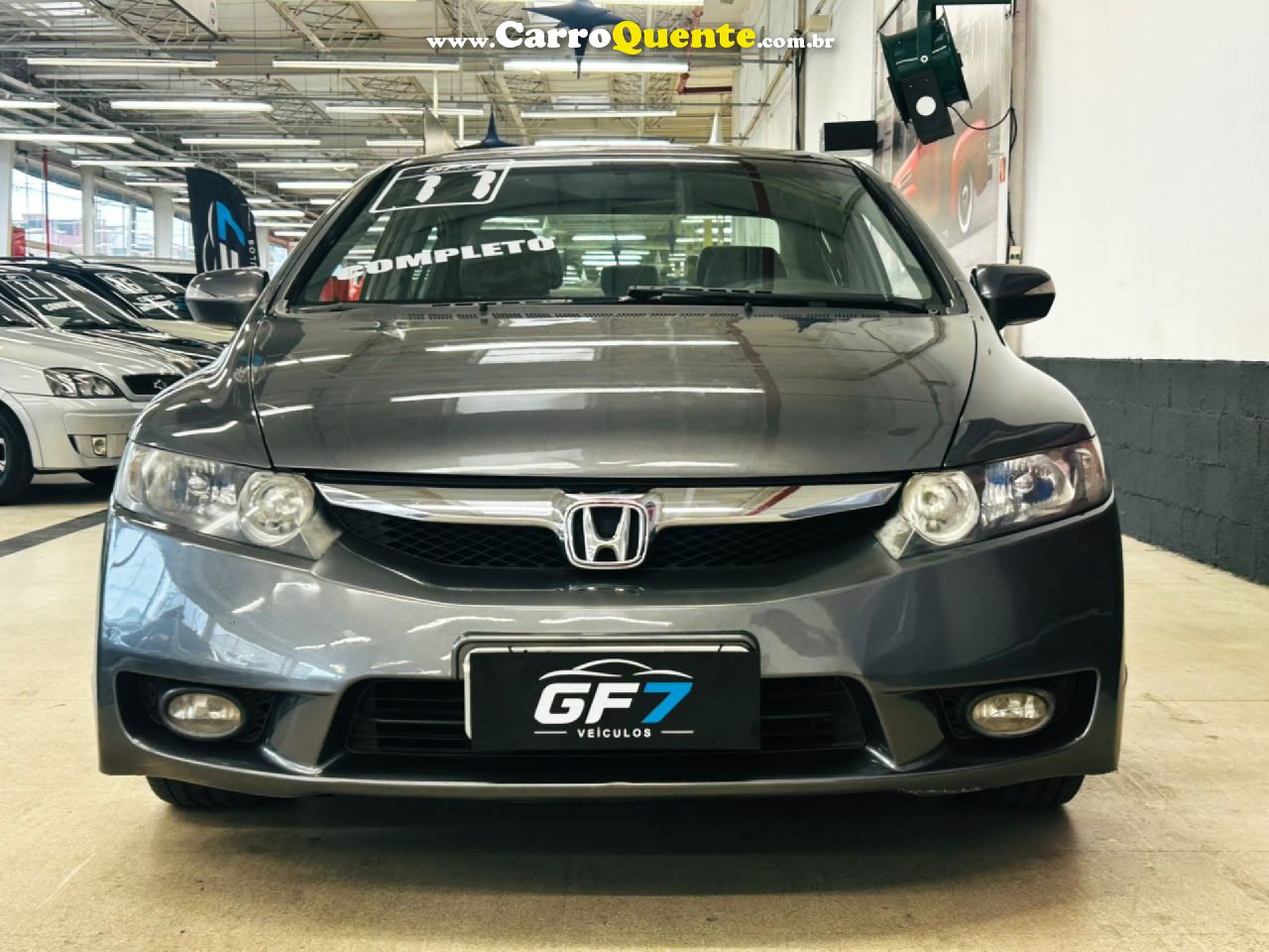 HONDA   CIVIC SEDAN LXS 1.81.8 FLEX 16V MEC. 4P   CINZA 2011 1.8 FLEX - Loja