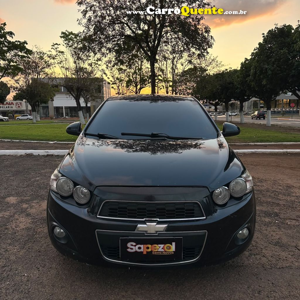 CHEVROLET   SONIC HB LTZ 1.6 16V FLEXPOWER 5P AUT.   PRETO 2012 1.6 FLEX - Loja
