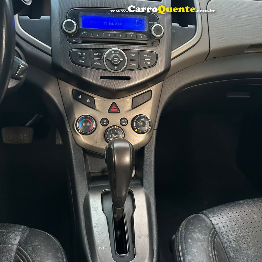CHEVROLET   SONIC HB LTZ 1.6 16V FLEXPOWER 5P AUT.   PRETO 2012 1.6 FLEX - Loja