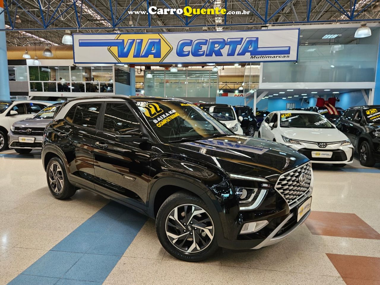 HYUNDAI CRETA 1.0 TURBO LIMITED * C/ 51.400 KM APENAS * 2022 - Loja